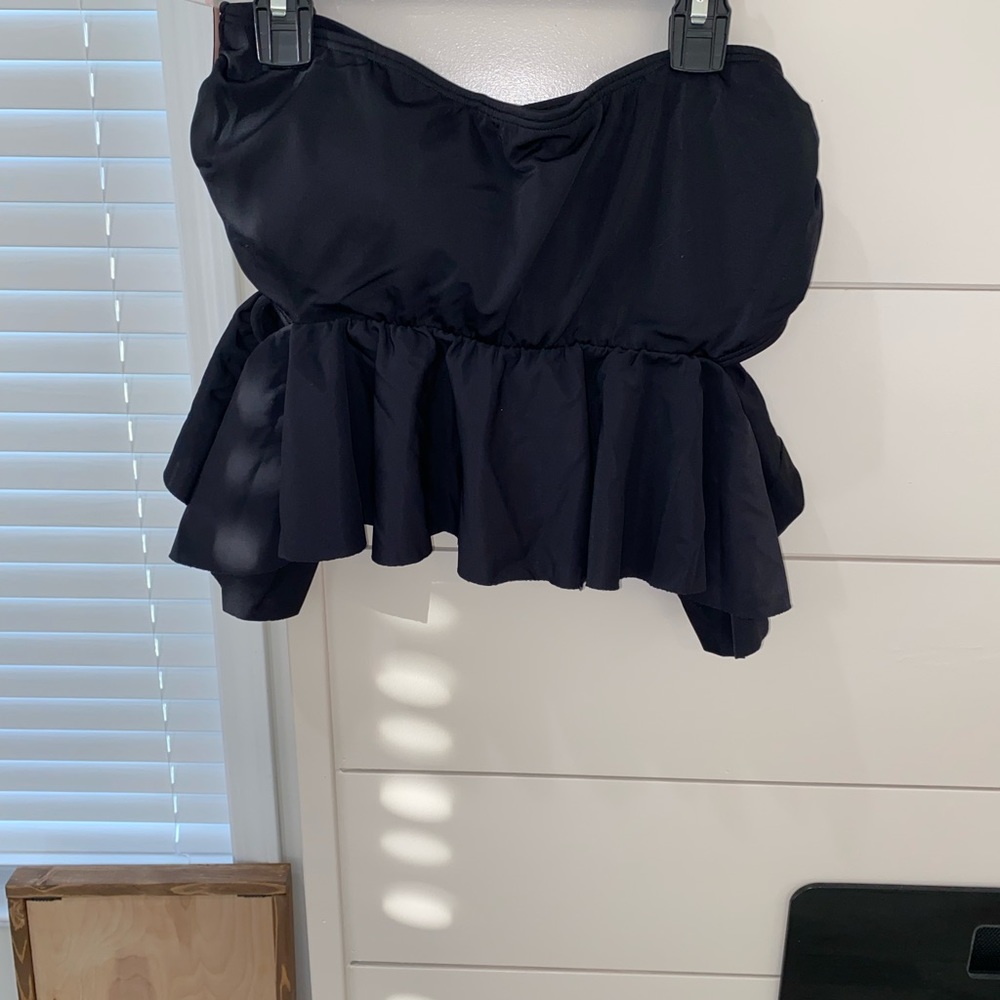 Black swim top